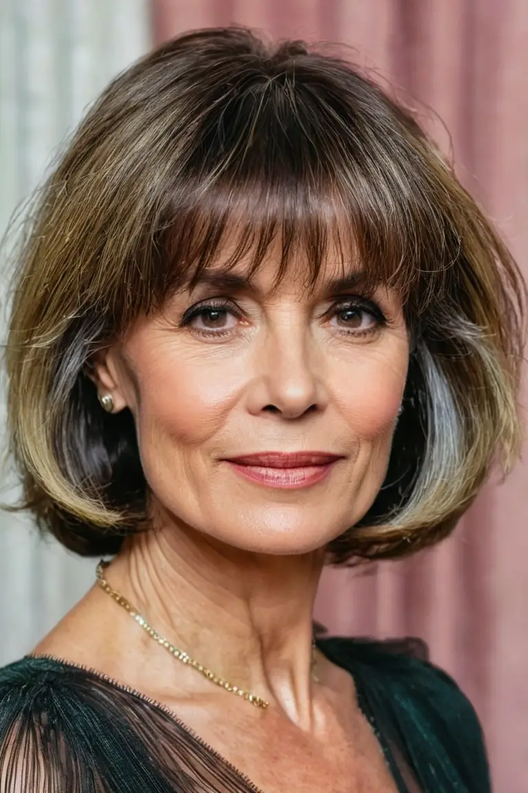 Wispy Bob With Curtain Bangs