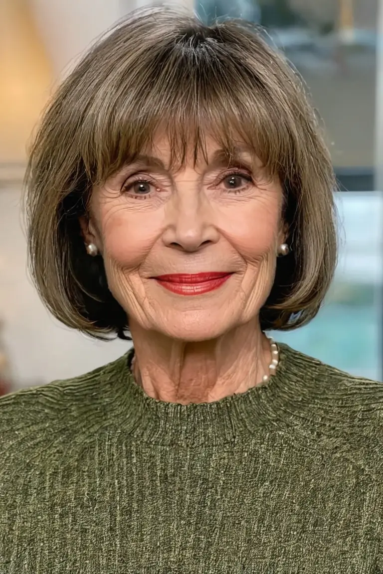 Wispy Bob With Piecey Bangs